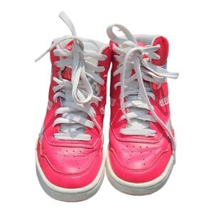 Reebok Red and White High-Top Sneakers